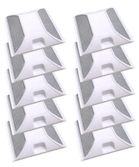 Merhoff Larkin road reflectors pack 10 white 4x4 for nighttime visibility