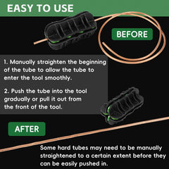 Compact MERWOF straightener with dimensions 5.3 by 2.9 inches