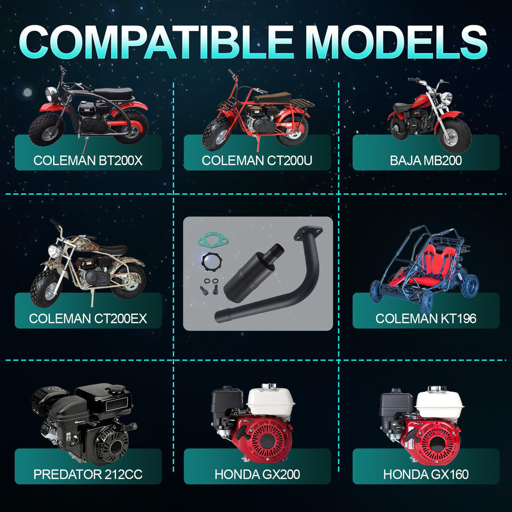 MERZHCHARE universal fitment for Coleman, Predator, and Honda mini bikes