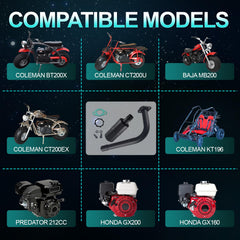 MERZHCHARE universal fitment for Coleman, Predator, and Honda mini bikes