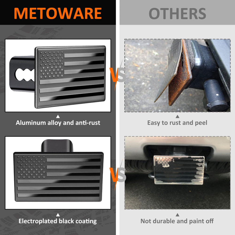 METOWARE 2inch receiver fit provides universal compatibility for many vehicles.