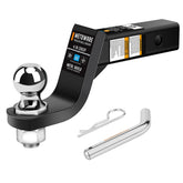 METOWARE 4-inch drop hitch mount angled view for level towing versatility