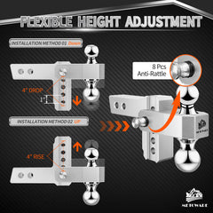 METOWARE aluminum hitch shows durable, corrosion-resistant construction for harsh environments