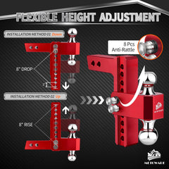 METOWARE aluminum hitch with anti-rust finish for harsh environments