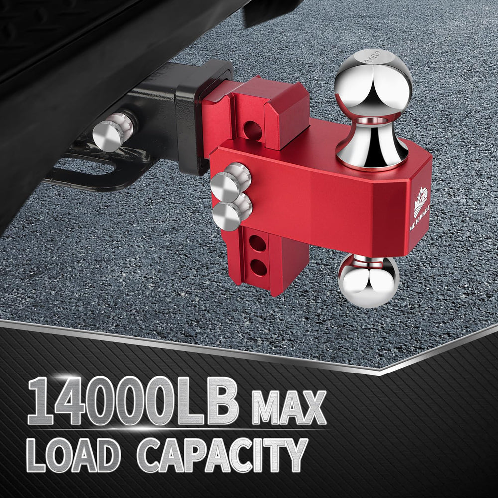 METOWARE four-inch drop-rise hitch delivers height versatility for different trailers