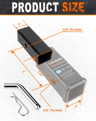 METOWARE heavy-duty steel extender image highlighting solid support under load.
