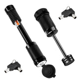 METOWARE keyed-alike hitch lock on Class III receiver for secure towing