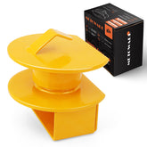 METOWARE Lunette Eye Lock with yellow coating secures trailers and equipment