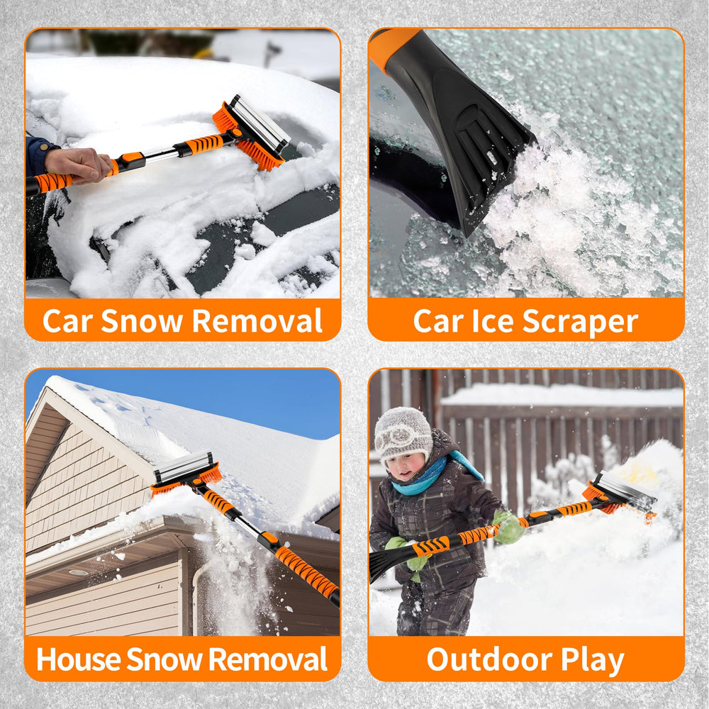 METOWARE snow removal in use on a windshield