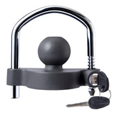 METOWARE universal trailer coupler lock body protects hitch from tampering and weather.