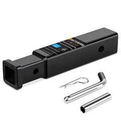 METOWARE trailer hitch adapter 2 to 1-1/4 inch for flexible towing setups.