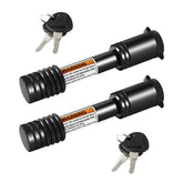 METOWARE trailer hitch lock with 5-8 inch pin secures 2-inch receivers against theft.