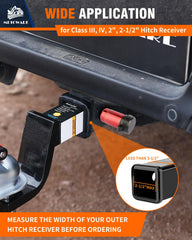METOWARE 2-1/2in receiver pin lock resists rust and weather