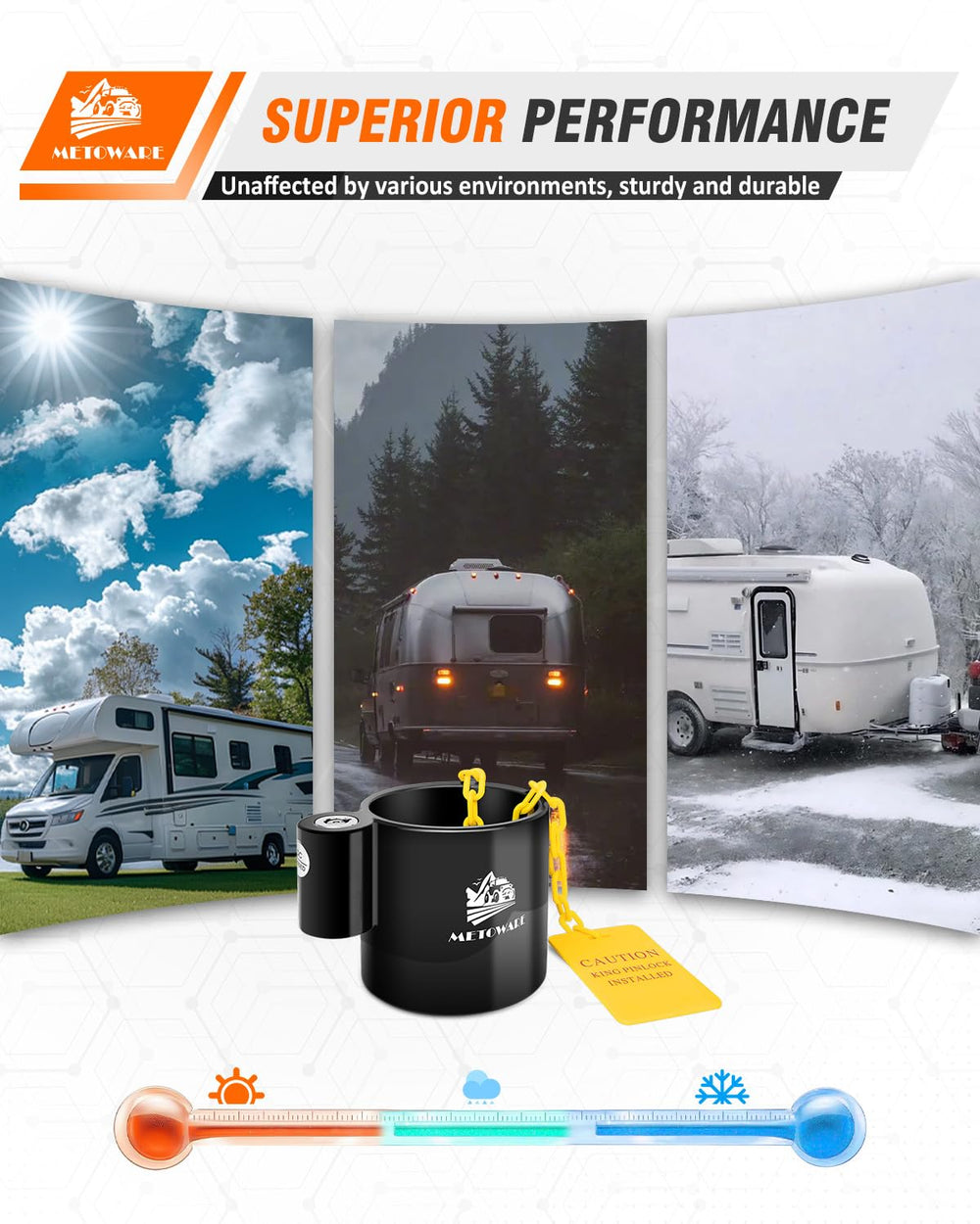METOWARE universal fit suitable for RVs, boats, and semi-trailers
