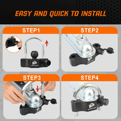 METOWARE universal fit demonstrates compatibility with 1-7/8, 2, and 2-5/16 inch couplers.