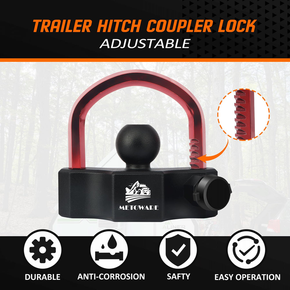 METOWARE zinc alloy core anti-theft design enhances trailer security