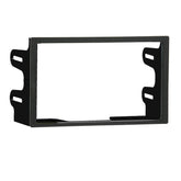 Metra 95-9012 dash kit close-up in VW interior enabling a seamless double-DIN installation