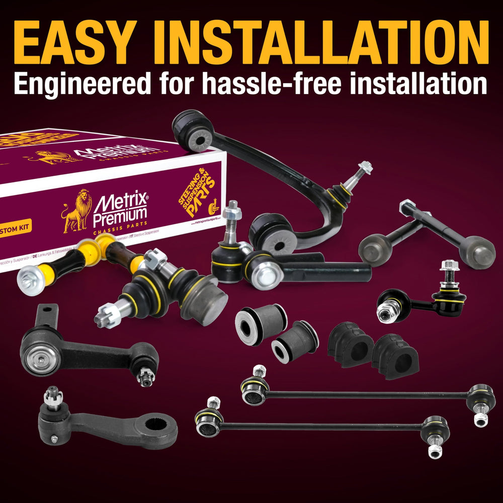 METRIX Premium grease fittings included for easy maintenance and long service life.