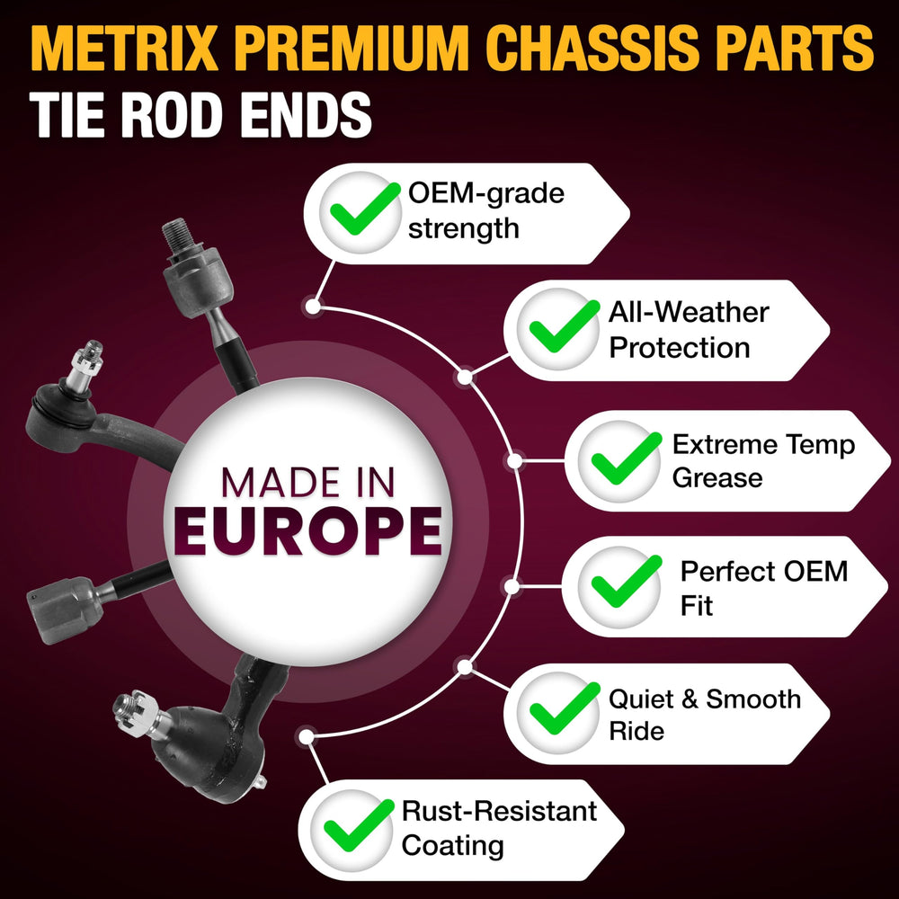 Metrix Premium Chassis Parts IATF16949 ISO9001 certified quality label