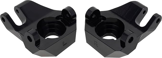 MEUS RACING AR45 brass steering knuckles black anodized finish for rugged crawlers