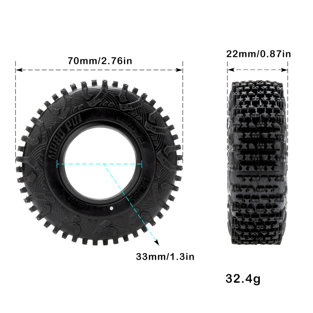 MEUS RACING MS6 mid tread pin layout boosts traction on dirt and rocks