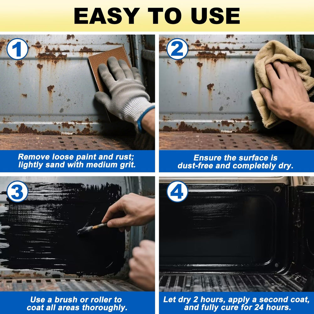 Meuvcol rust-resistant bed liner protects truck beds and trailers