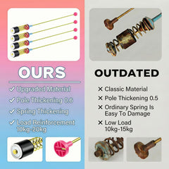 Mezvion heavy-duty spring and rubber damper for quieter spins.