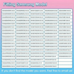 Mezvion Samsung top-load compatibility label highlighting broad fit.