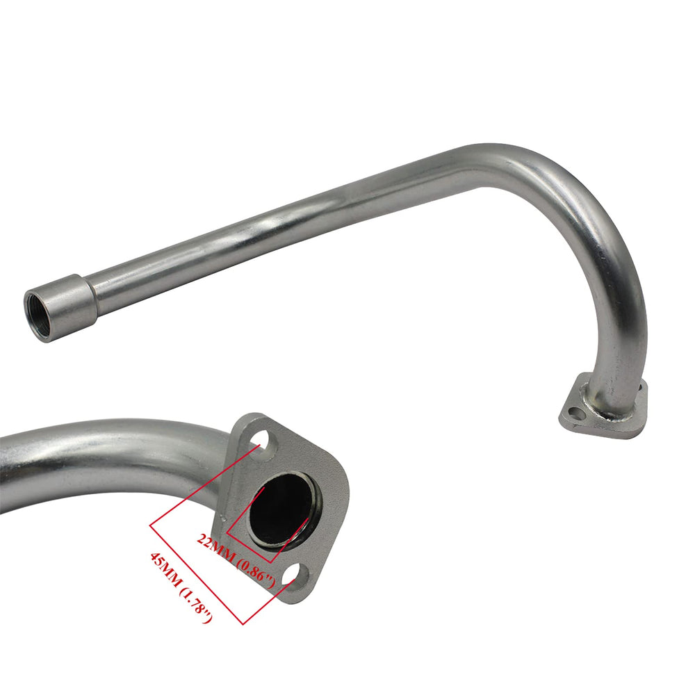 MGWILL DuroMax 7 Hp muffler assembly shown with fitting points