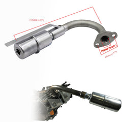 MGWILL exhaust muffler for Honda GX160, improved clearance for minibikes