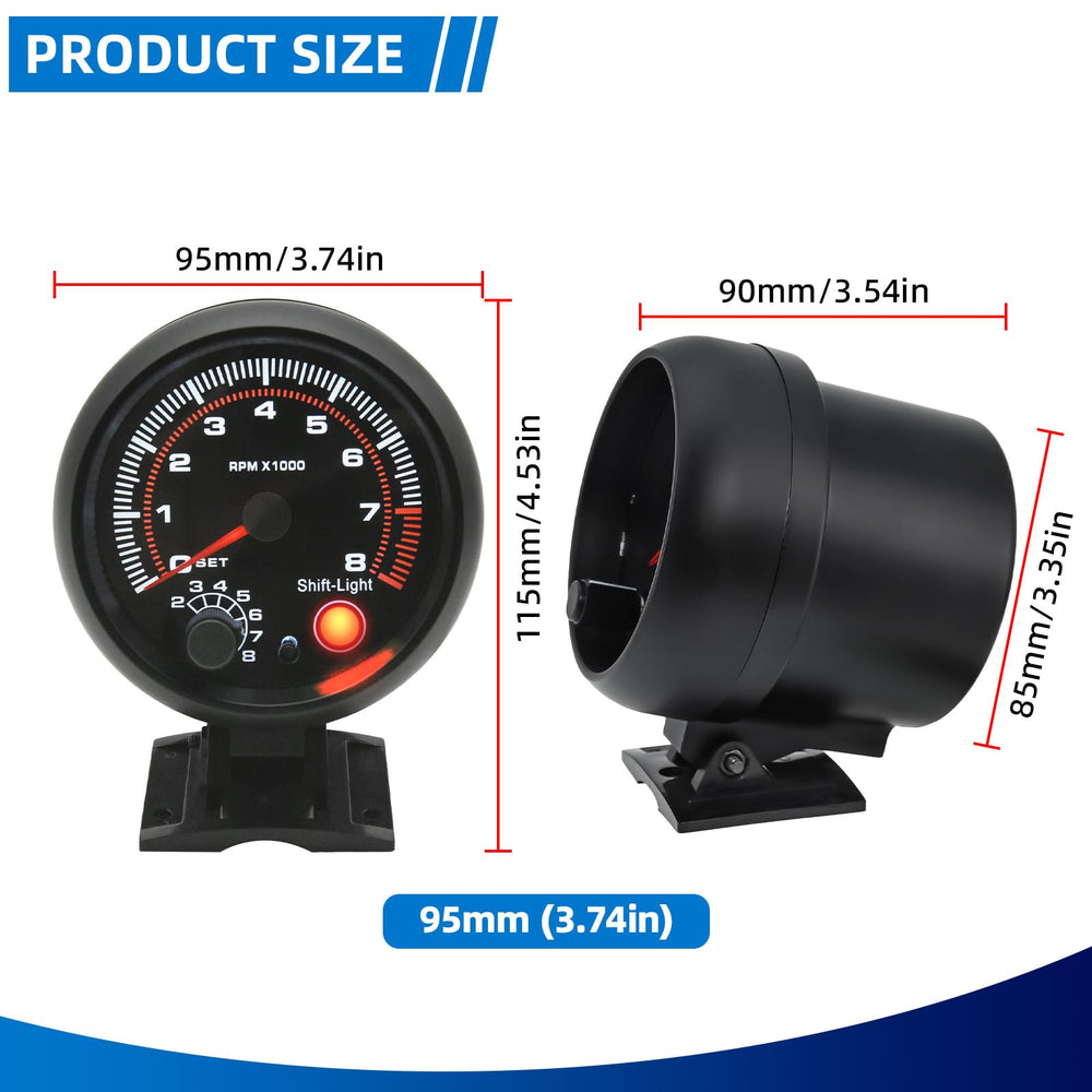 MH tachometer mounting bracket included for easy installation