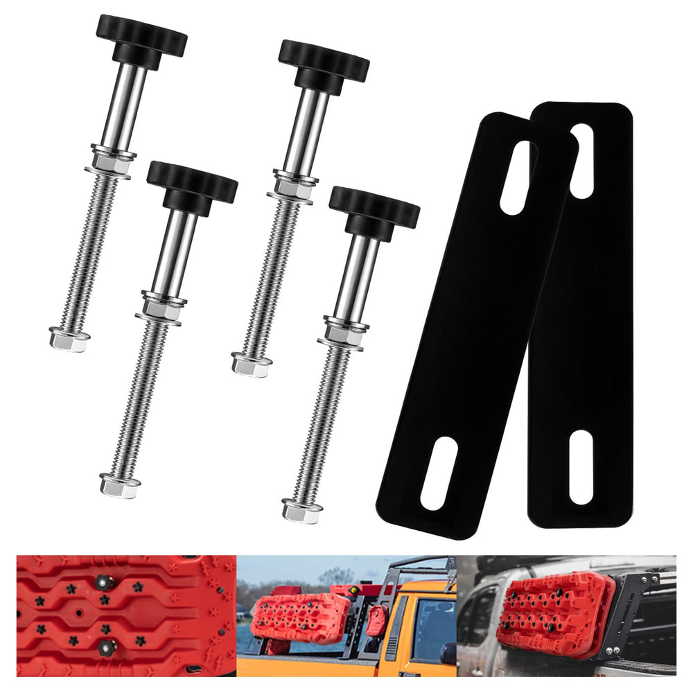 Mi hogar traction board mount base plates securing recovery boards to a rack