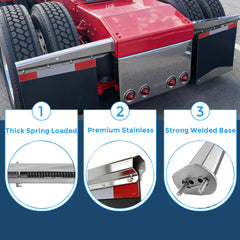 MIAOKUI universal-fit mud flap bracket compatible with multiple truck models.
