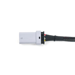 Plug-and-play connectors on Michigan Motorsports O2 extension enabling quick install