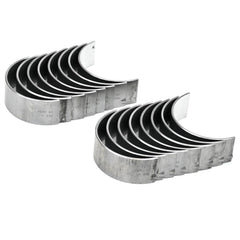 Michigan Motorsports LS rod bearings closeup highlighting durable surface for high-rpm use.