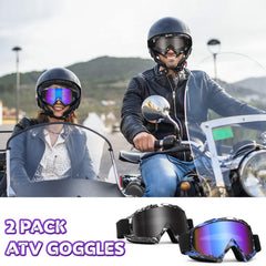 Micnaron Dirt Bike Goggles Blue deliver clear visibility for MX and powersport.