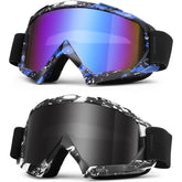 Micnaron Dirt Bike Goggles Grey protect against dust and wind on off-road rides.
