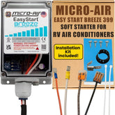 Micro Air EasyStart 399 compact design aids RV AC installation and space efficiency.
