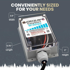 Micro Air EasyStart 399 with installation kit enables easy on-site setup for RVs.