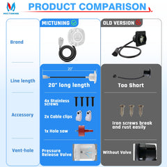 MICTUNING 20 inch extension cord providing flexible reach