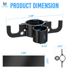 MICTUNING easy-install kit shows rubber pad and mounting screws for quick setup.
