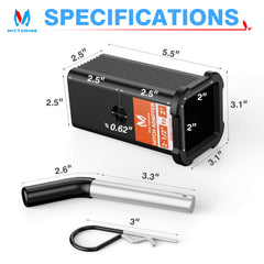 MICTUNING kit includes adapter and hitch pin clip for quick setup.