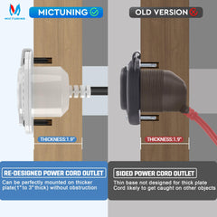 MICTUNING screws included for secure mounting
