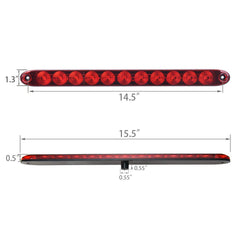 MICTUNING red marker lights improve safety when hitching at night.