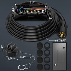 MICTUNING provides organized trailer wiring for RVs, campers, and caravans