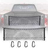 MICTUNING truck bed cargo net elastic mesh keeps groceries secure during trips.