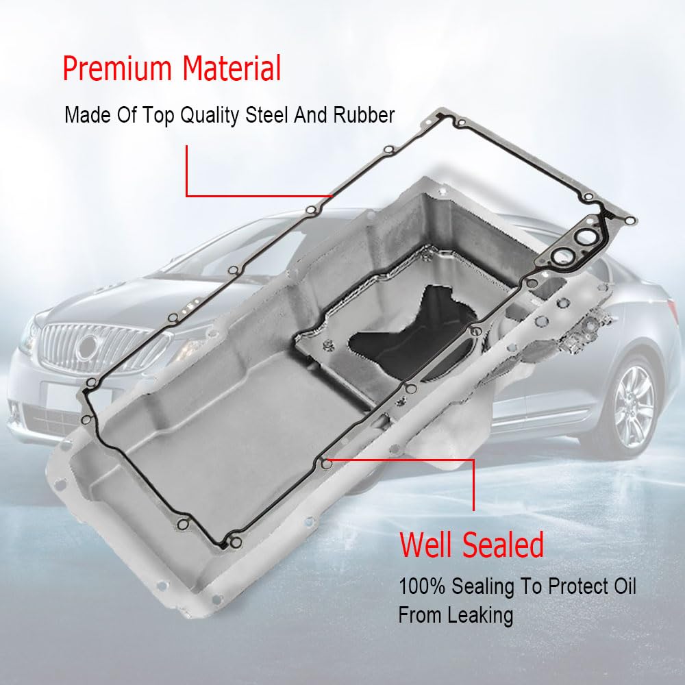 Middrivr oil pan gasket set packaging displays OEM-spec replacement compatibility.