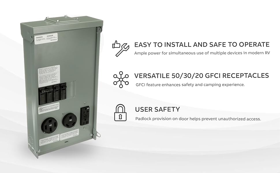 Concentric knockouts on Midwest RV panel for flexible wiring