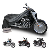 Mieapond motorcycle cover provides full coverage for Harley Sportster models, protecting against rain and dust.