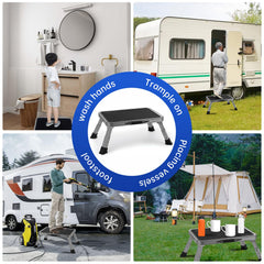 Mifami multipurpose step stool helps reach high shelves and counters.